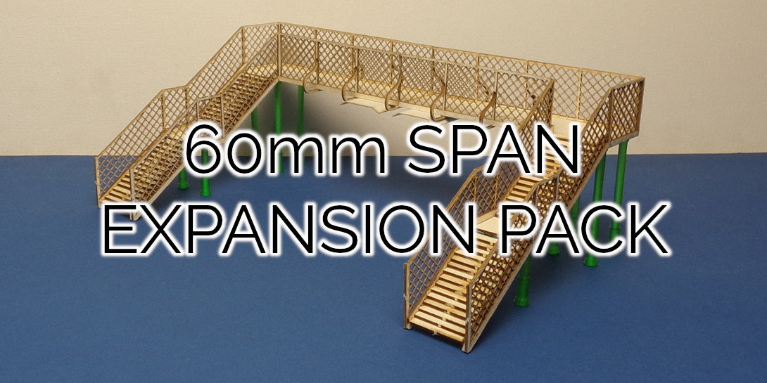 B 00-35E2 OO gauge LNER style footbridge expansion pack 60mm
