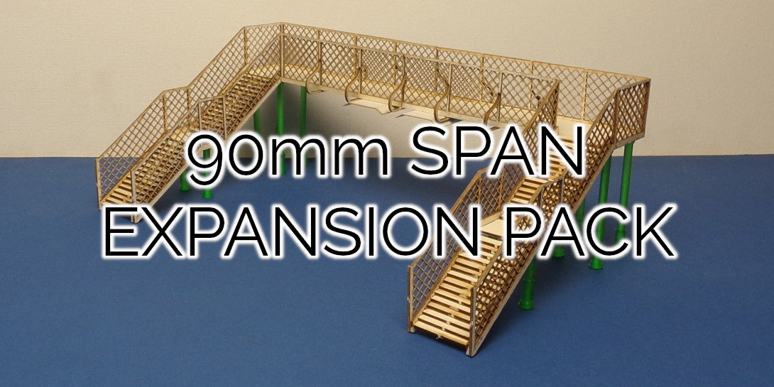 B 00-35E3 OO gauge LNER style footbridge expansion pack 60mm
