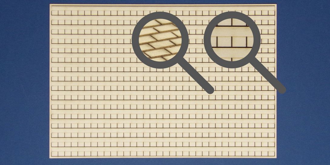 BM 70-00 O gauge roof tile strips