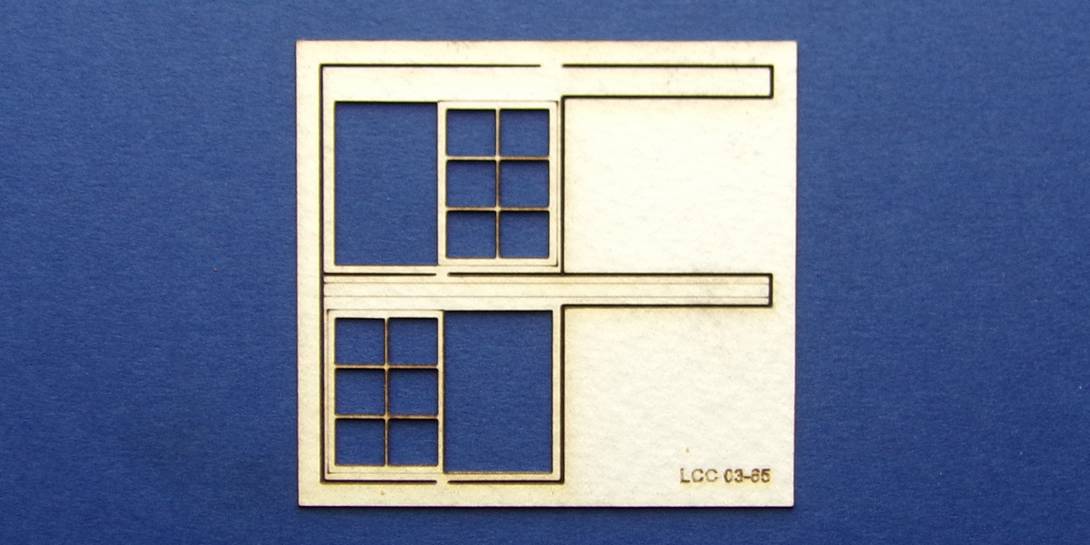 LCC 03-65 OO gauge set of windows for 03-37 type 4