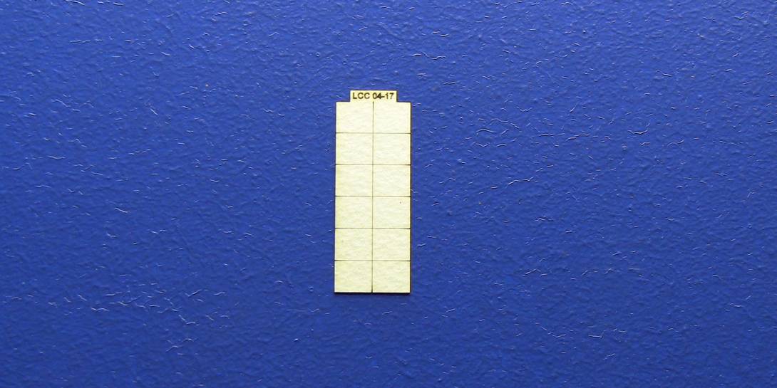 LCC 04-17 OO gauge roof ventilation tiles