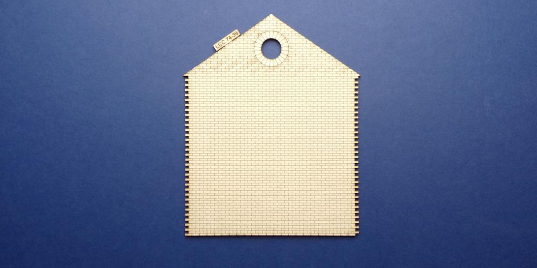 LCC 74-39 O gauge single road industrial dummy wall