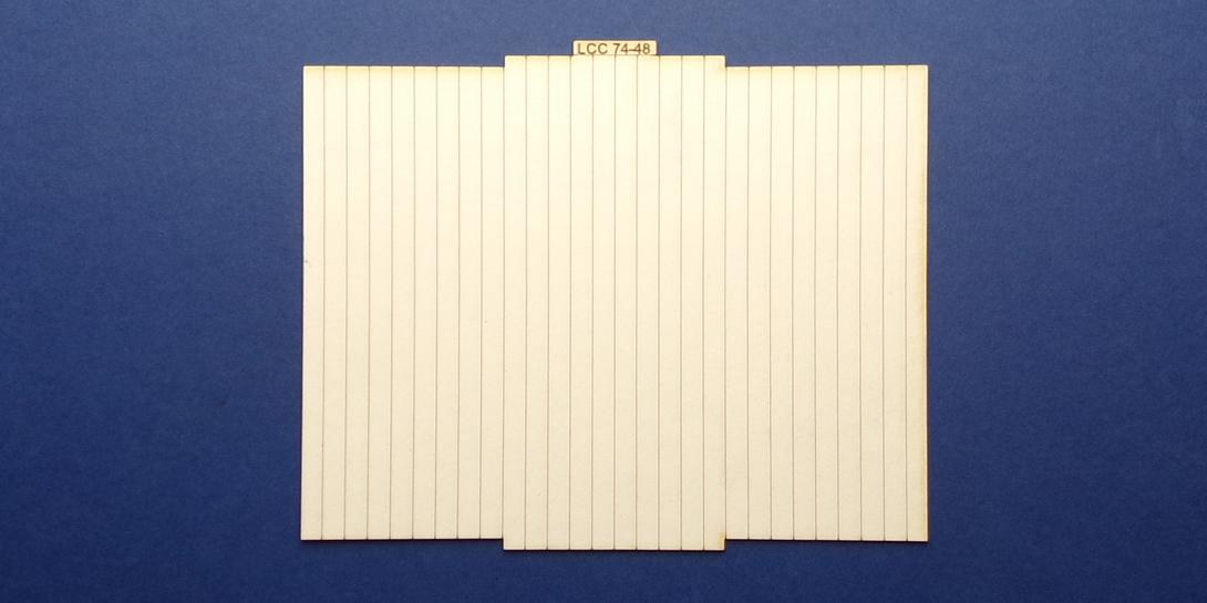 LCC 74-48 O gauge floor panel for small good sheds
