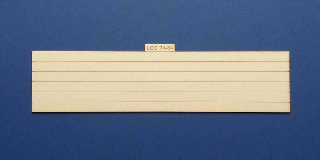 LCC 74-84 O gauge plank panel for coal staithes type 1