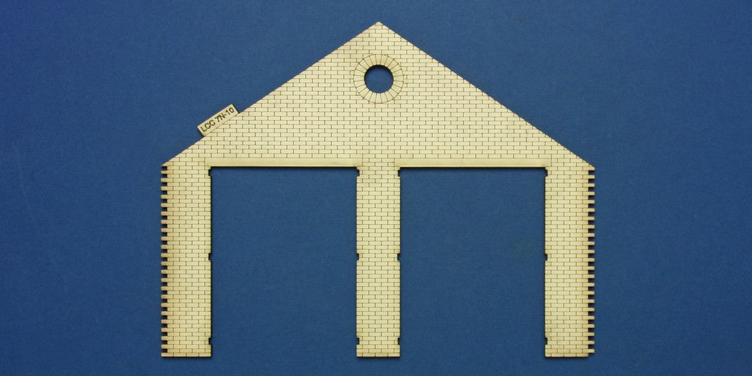 LCC 7N-10 O-16.5 double gate entrance panel with flat headers - type 2