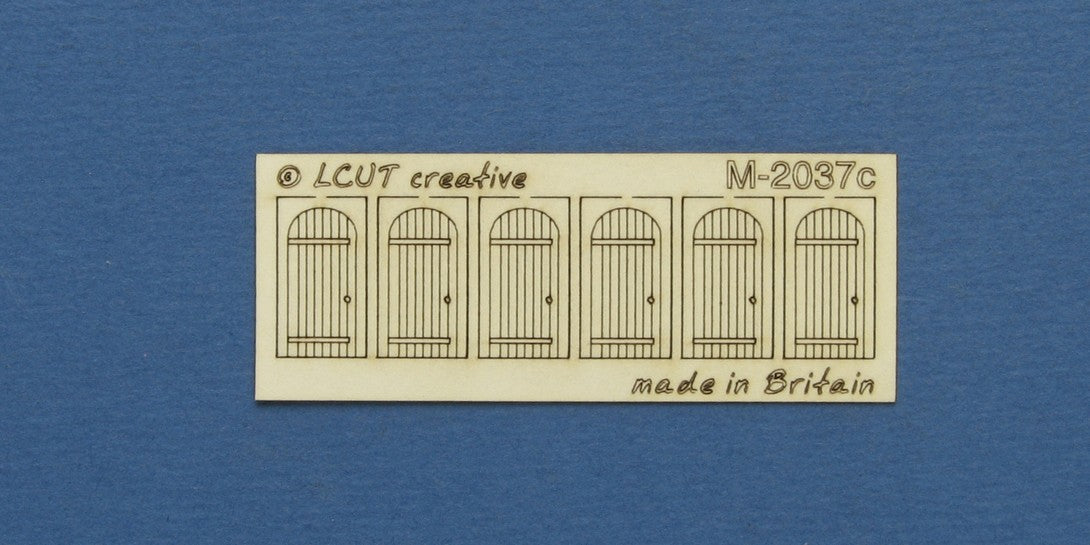 M 20-37c N gauge kit of 6 single industrial doors with round top