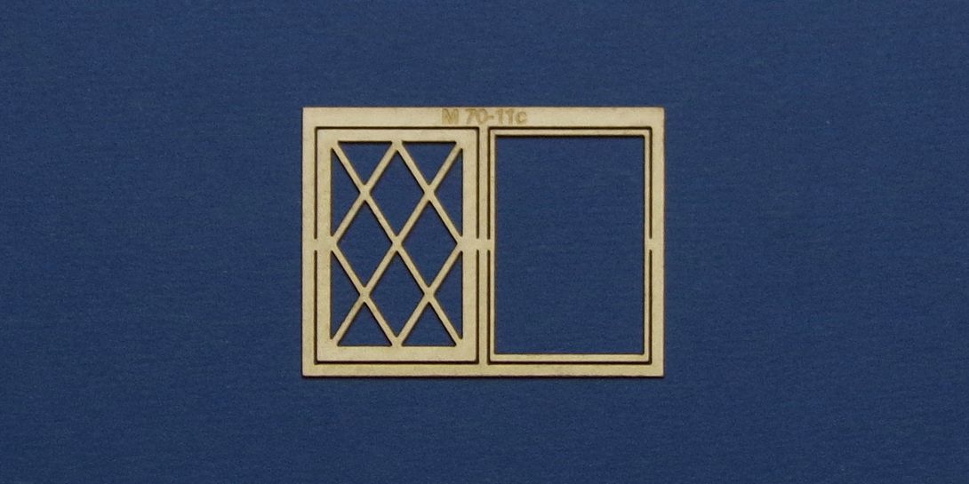 M 70-11c O gauge residential style casement window with lattice type 1