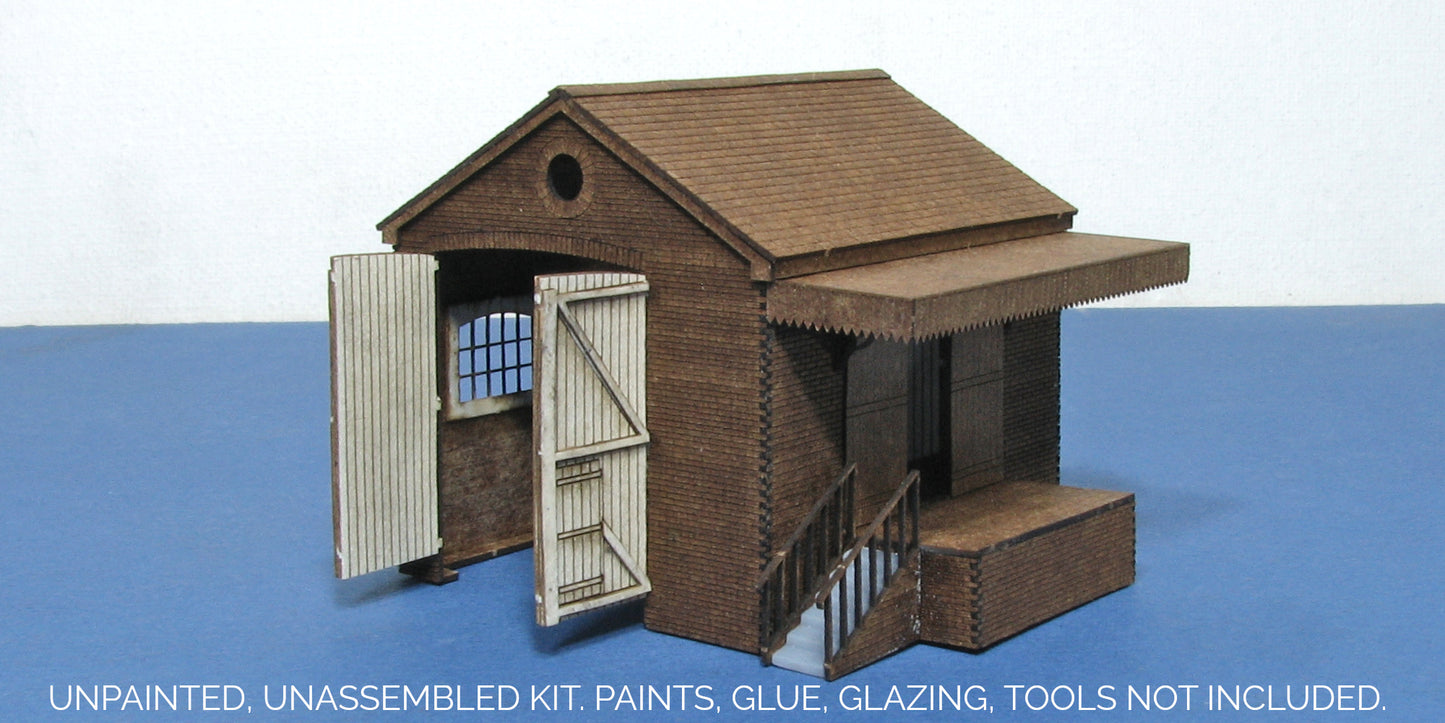 B 20-06 N gauge Small drive through goods shed