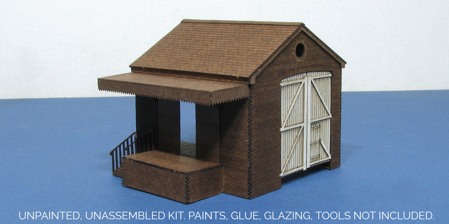 B 20-06 N gauge Small drive through goods shed
