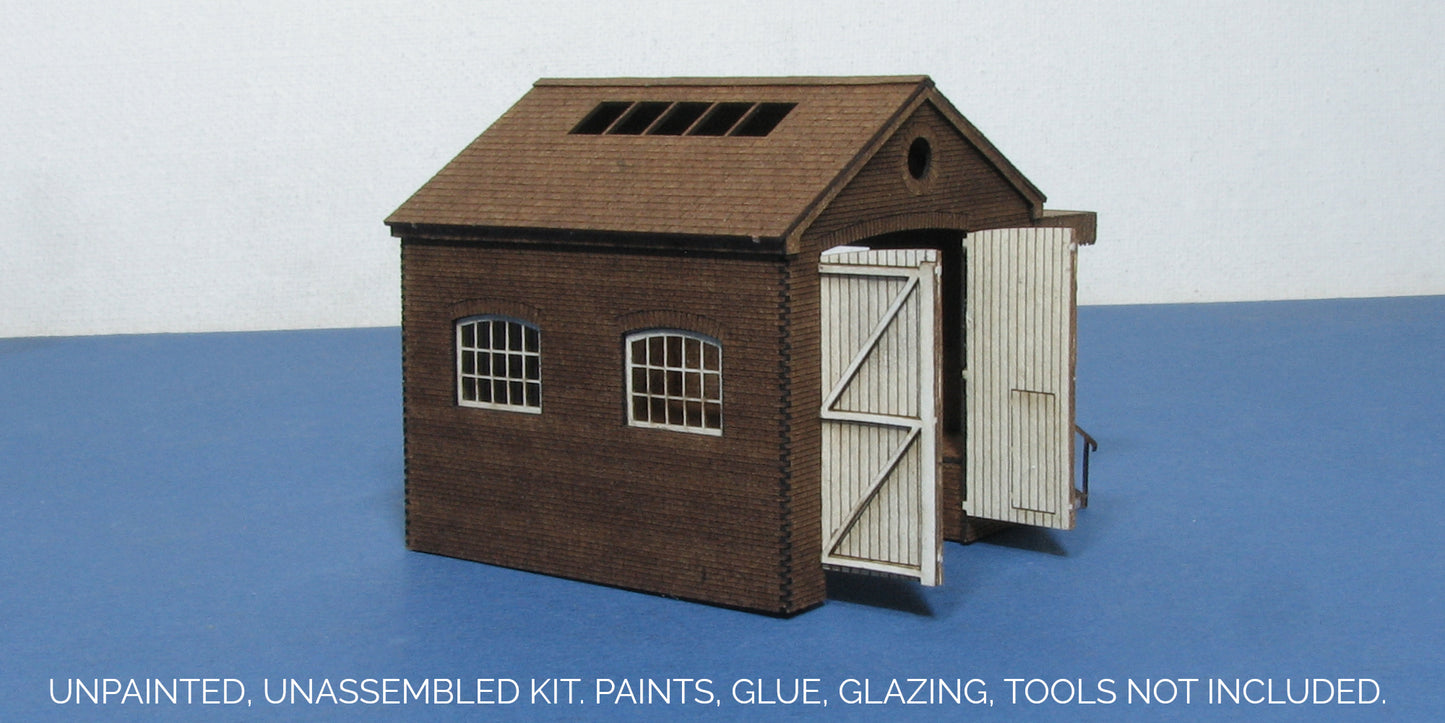 B 20-06 N gauge Small drive through goods shed