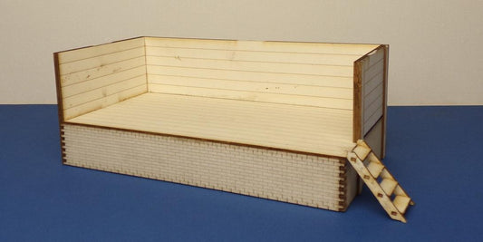 O Gauge (7mm) Low Relief Warehouse Kit - LCUT Creative LCC B 70-02