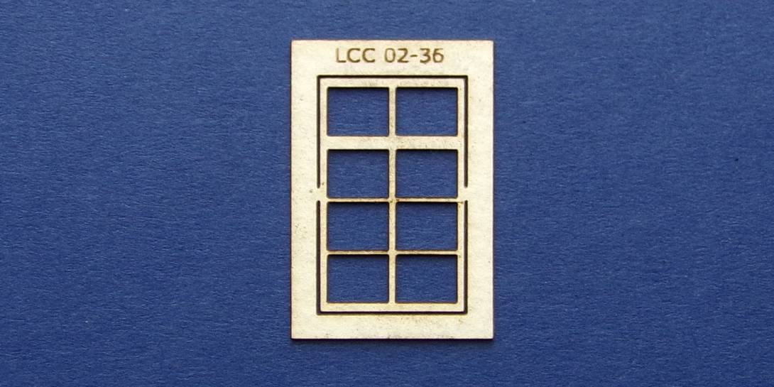 LCC 02-36 OO gauge square window with transom type 1 – LCUT creative