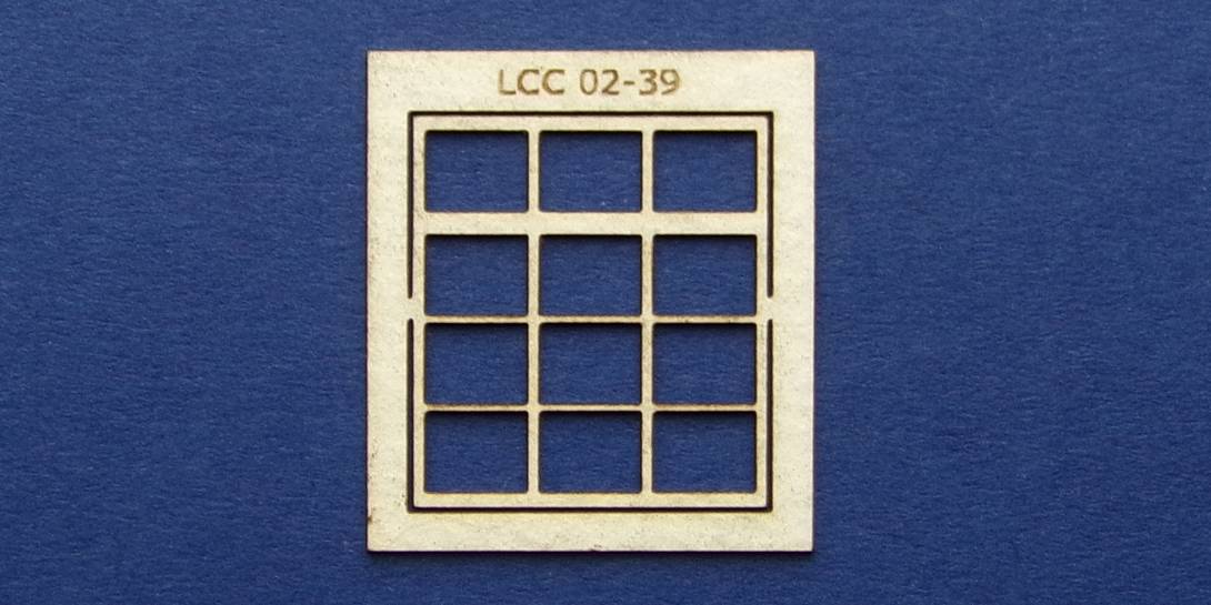 LCC 02-39 OO gauge square window with transom type 3 – LCUT creative