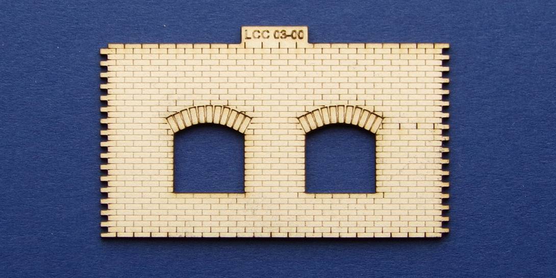 LCC 03-00 OO guage small signal box front wall type 1 – LCUT creative