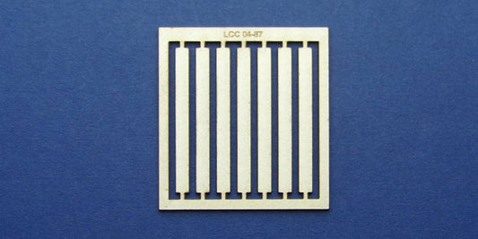 LCC 04-87 OO gauge vertical supports for coal stage