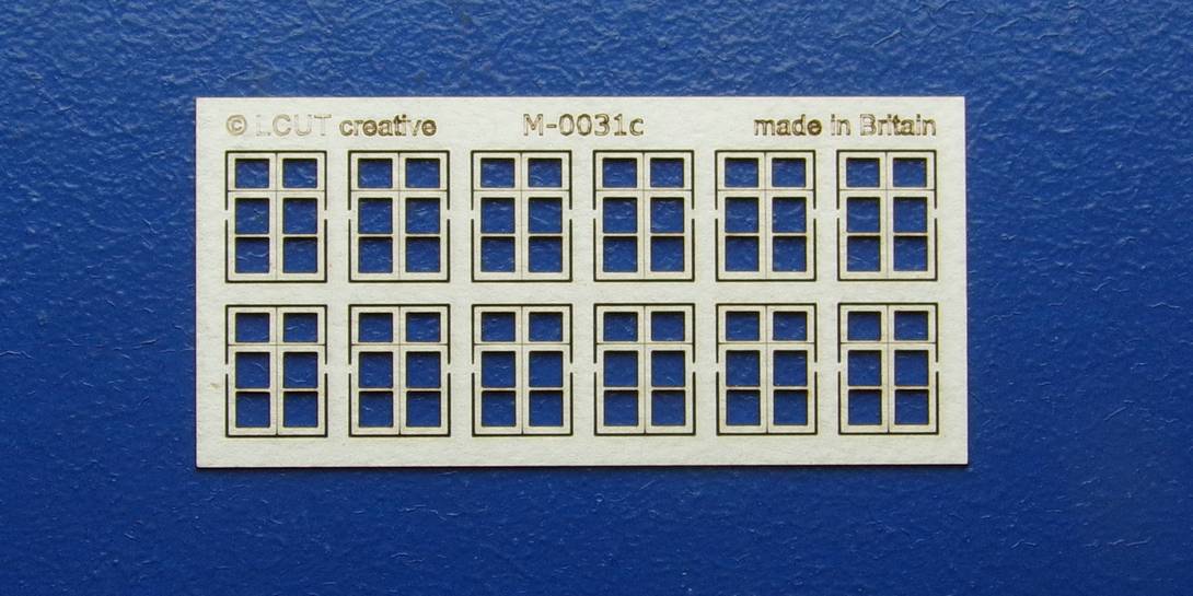 M 00-31c OO gauge kit of 12 casement windows with transom – LCUT creative